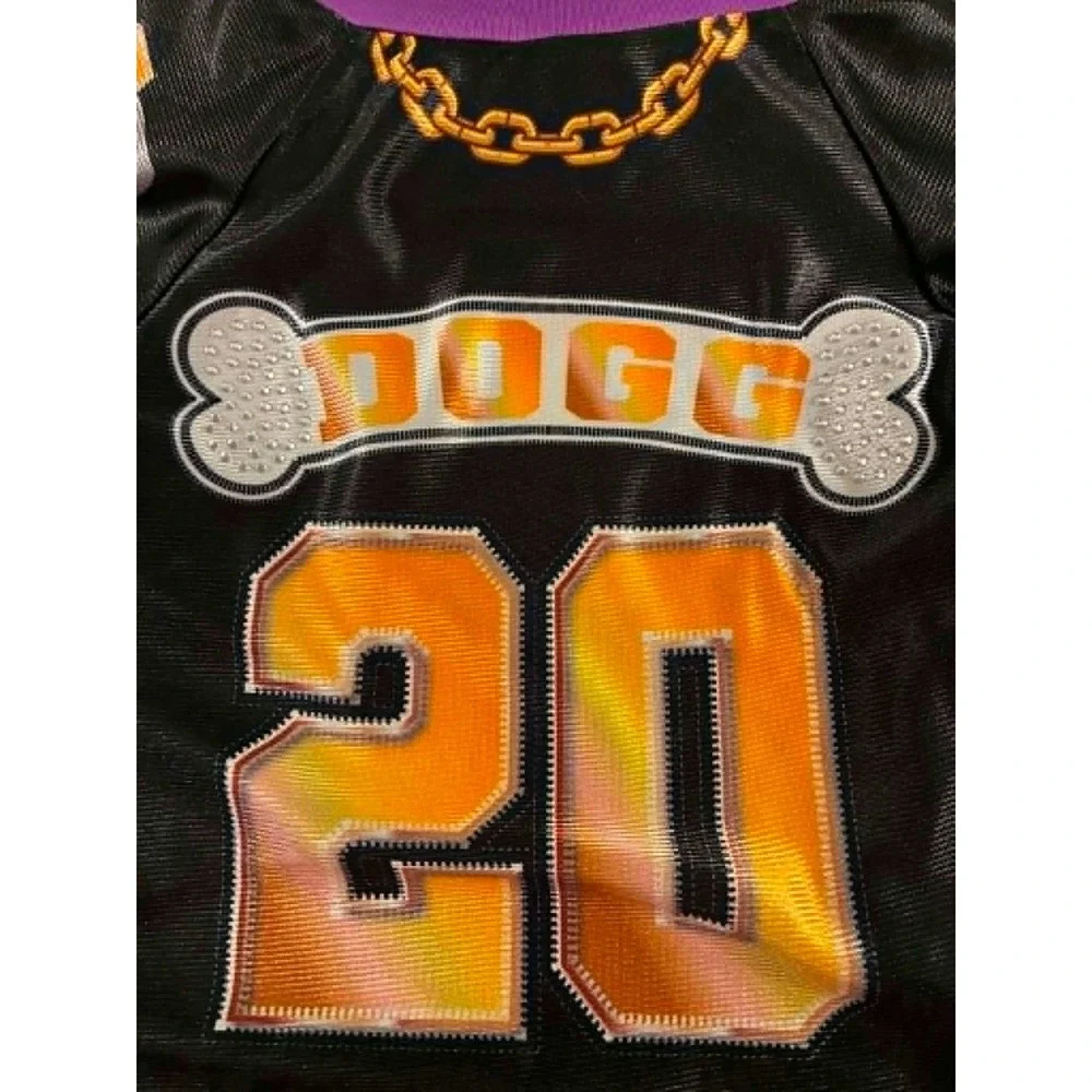 Snoop Doggie Doggs Pet Jersey Medium Black New Deluxe Dogg 20 Mesh Shirt